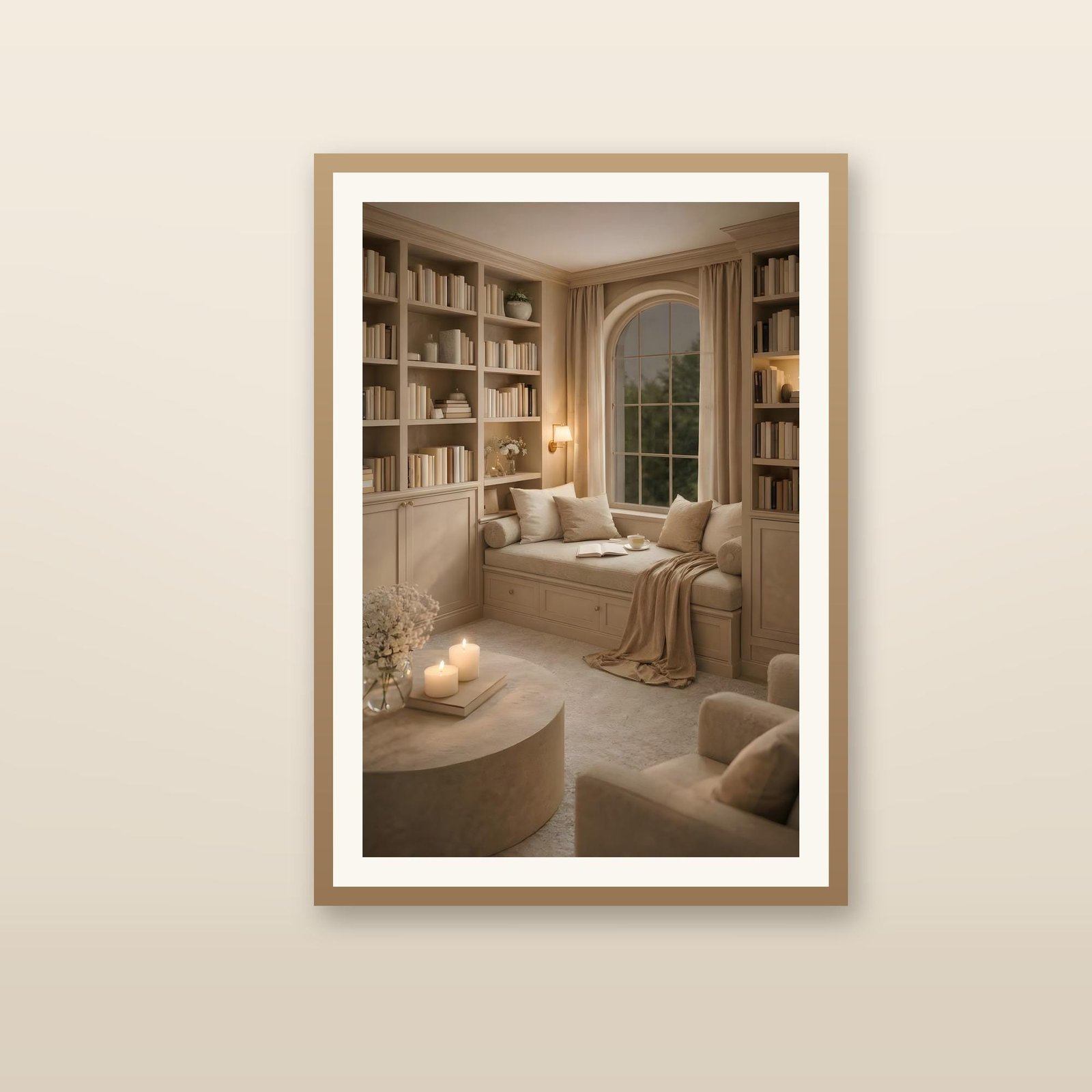 Cozy Reading Nook Arched Window Print, view 3 of 4