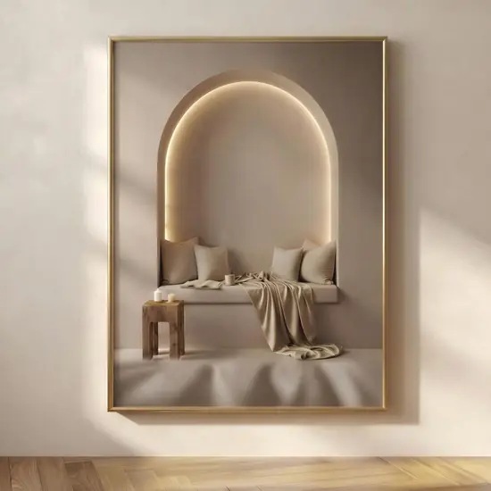 Japandi Arch Alcove Print