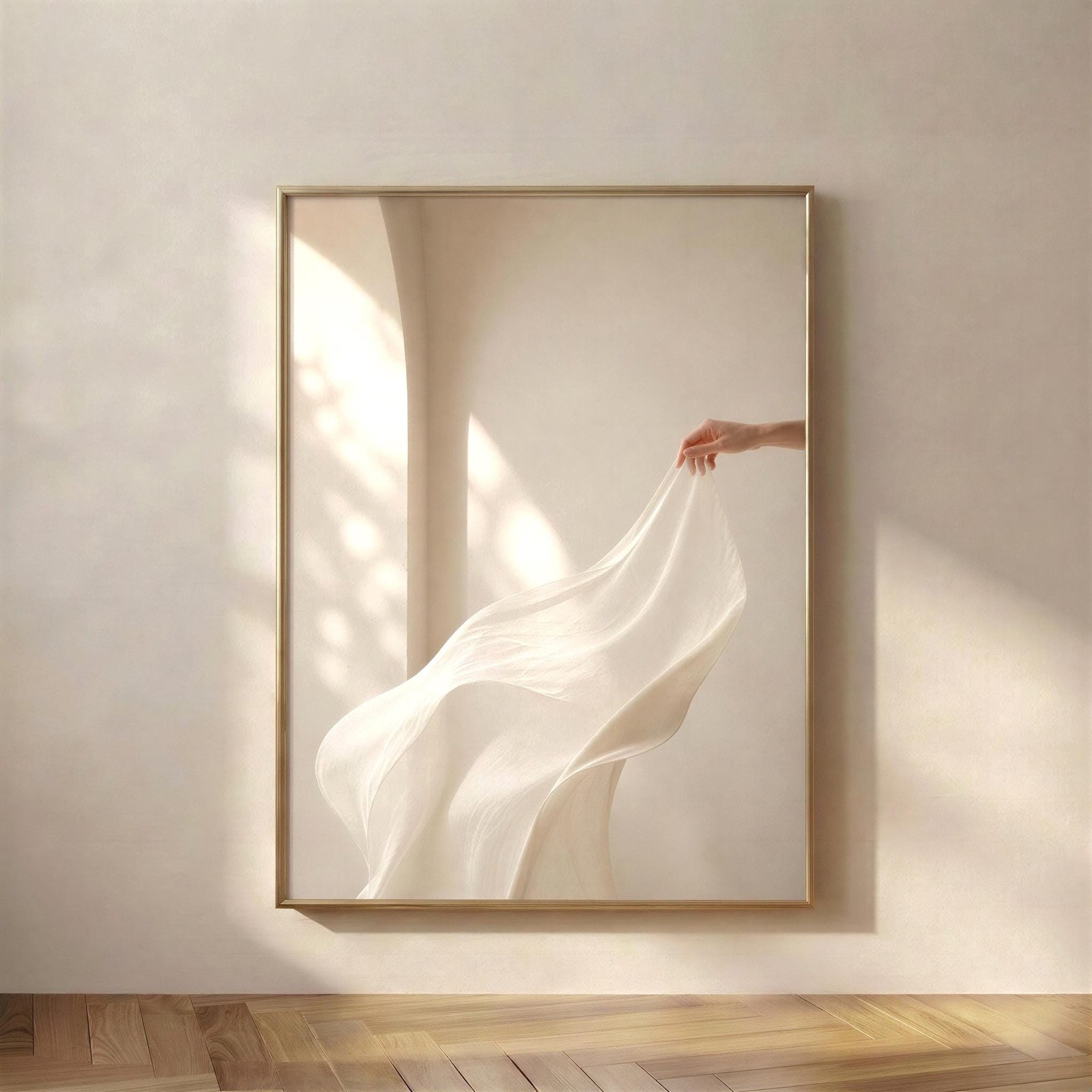 Quiet Arch of Soft Light, The Flowing Linen Arch print, quiet arch of soft light.