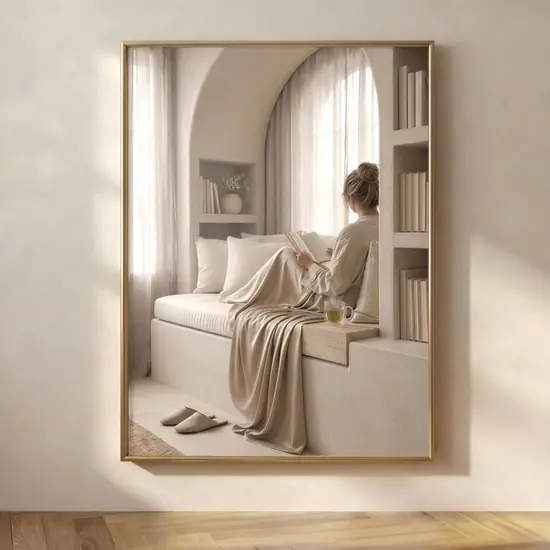 Cozy Window Seat Reading Print