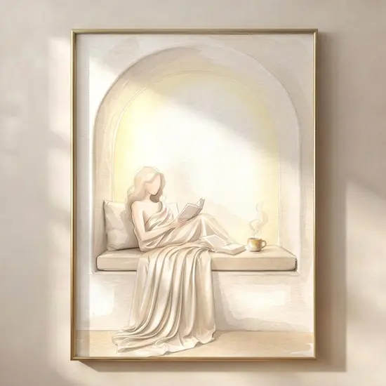 Women Reading printable wall art