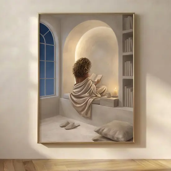 Woman Reading by Candlelight