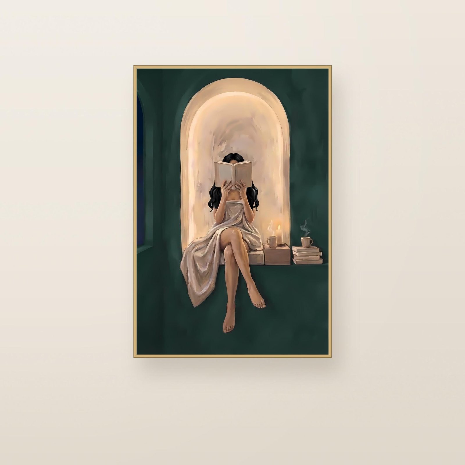 Woman Reading in a Candlelit Nook, view 2 of 4