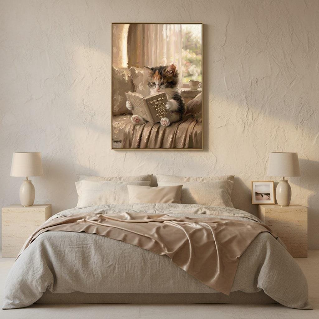 Cat Reading Nook Art, view 4 of 4