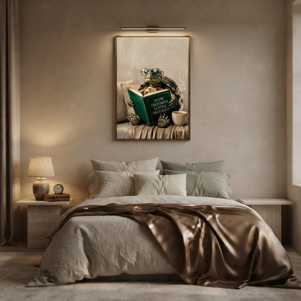 Turtle Reading Print, view 4 of 4