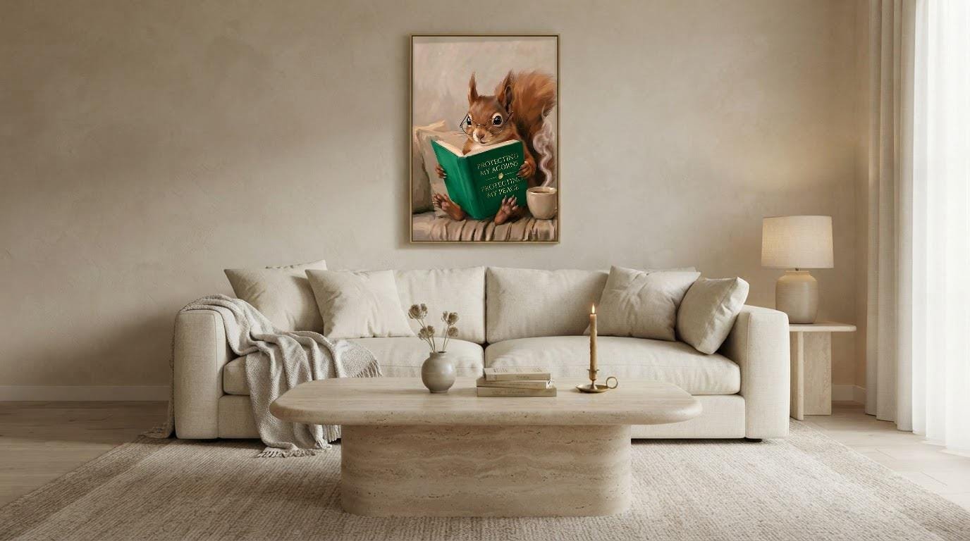 Cozy Bookish Nook, Glasses, Coffee, view 3 of 4