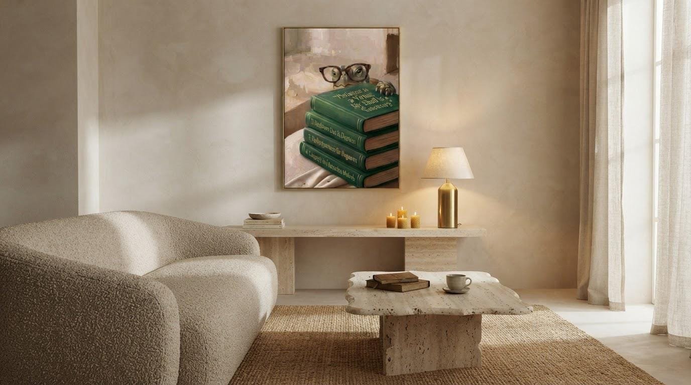Turtle Peeking Over Books, view 3 of 4