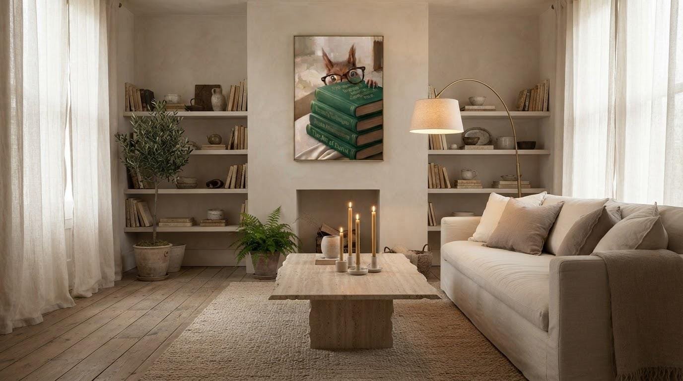 Squirrel Peeking Over Books, view 3 of 4