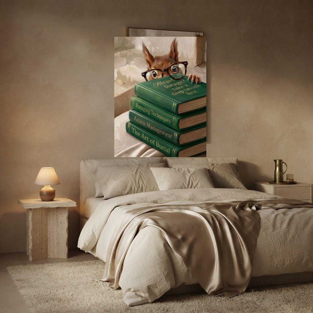 Squirrel Peeking Over Books, view 4 of 4