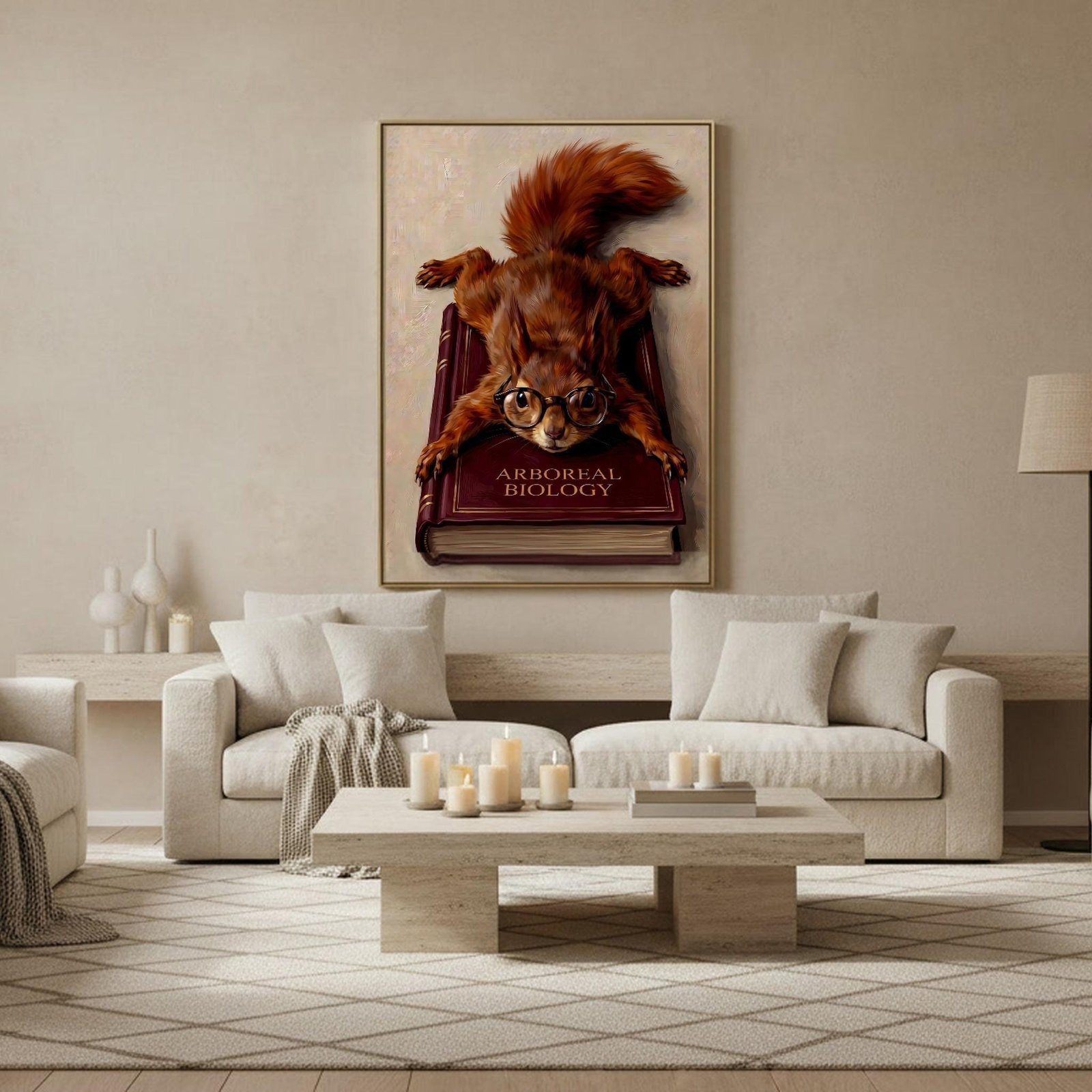 Squirrel Splooting Book Wall Art, view 3 of 4