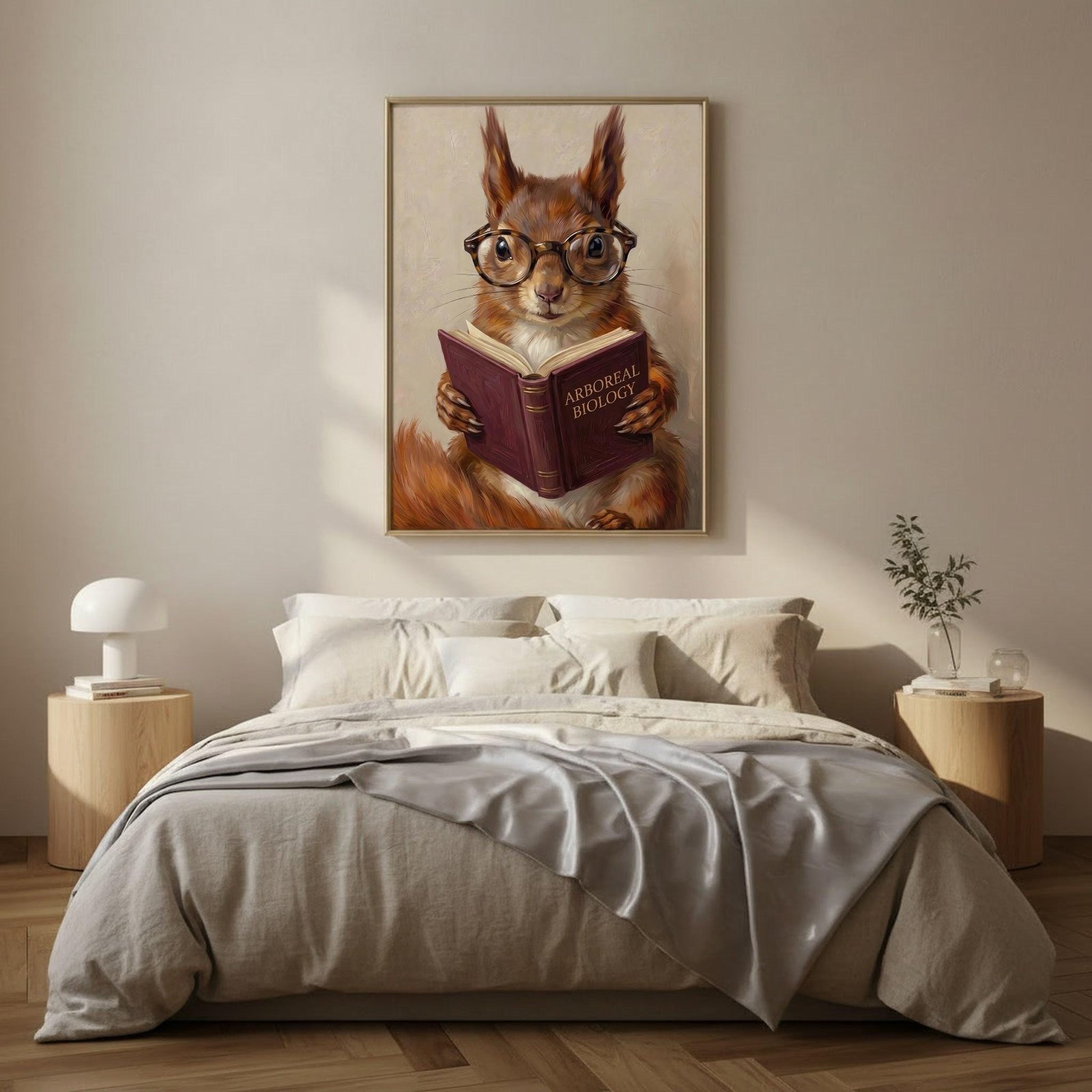 Squirrel Reading Book Wall Art, view 2 of 4