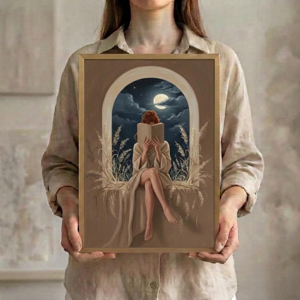 Woman Reading by Moonlight, view 2 of 4