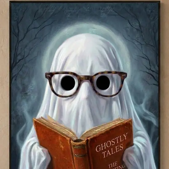 Ghost Reading Wall Art