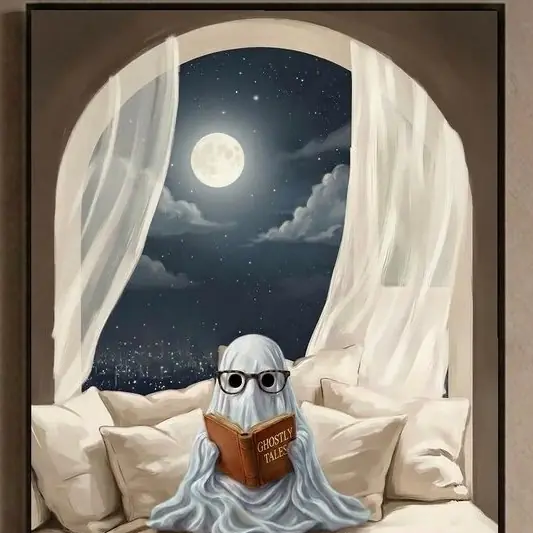 Moonlit Ghost Wall Art