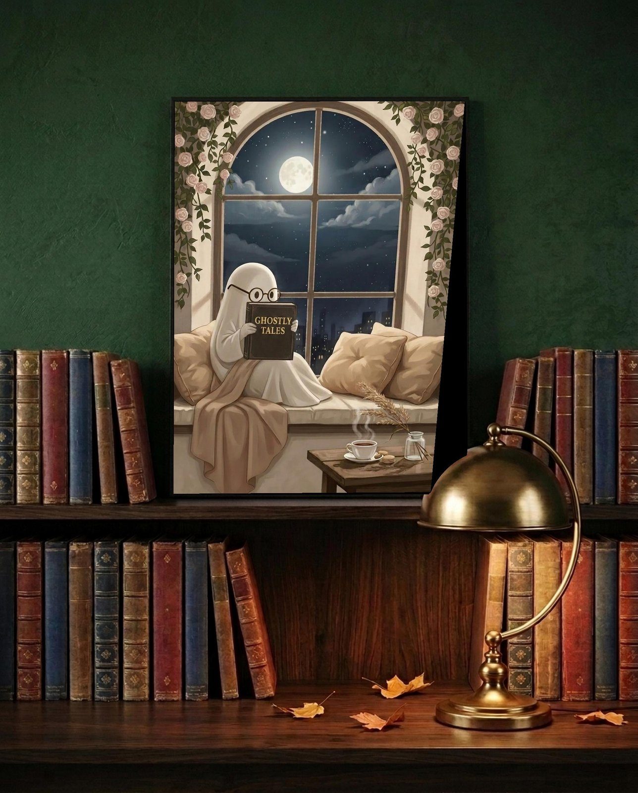Ghost with Coffee Print, view 3 of 4