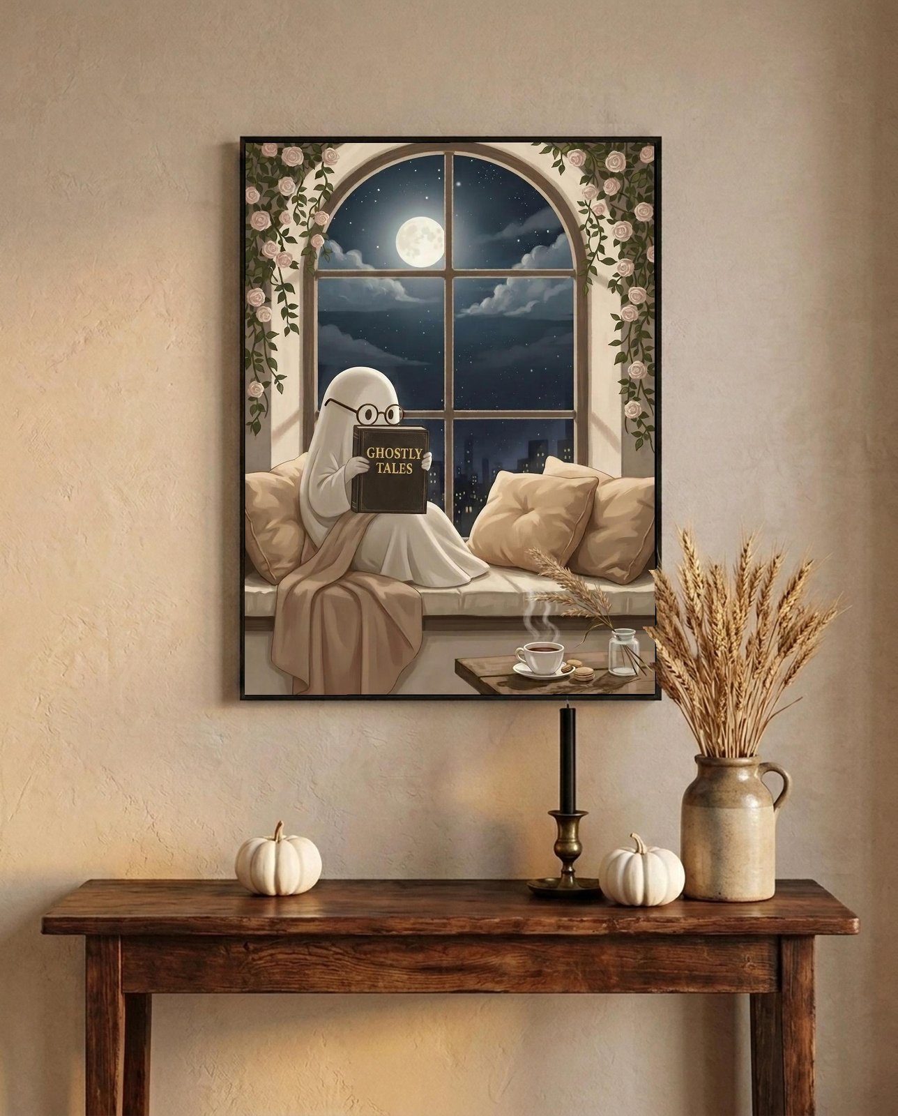 Ghost with Coffee Print, view 4 of 4