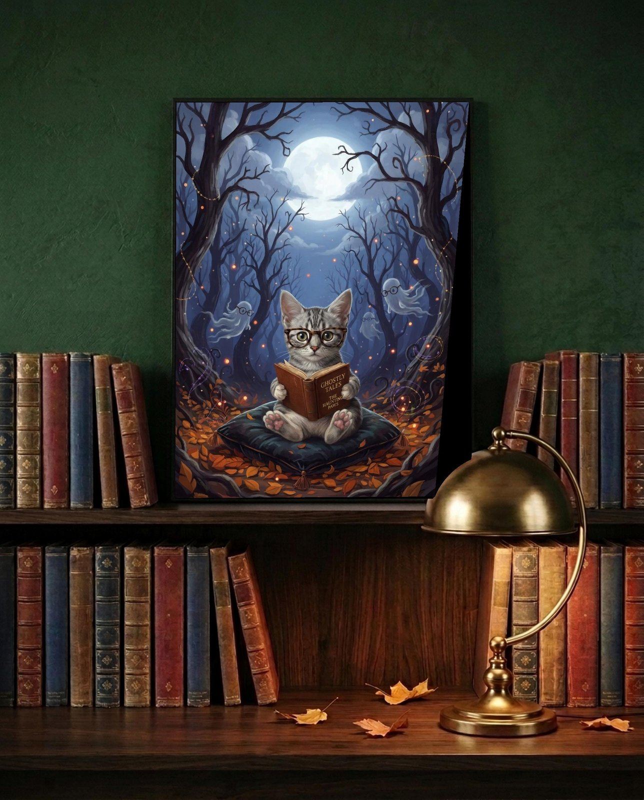 Cat Reading with Ghosts, view 4 of 4