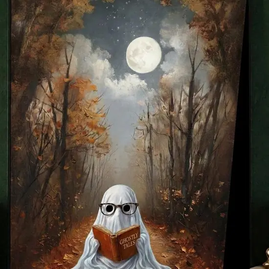 Autumn Woods Ghost Print