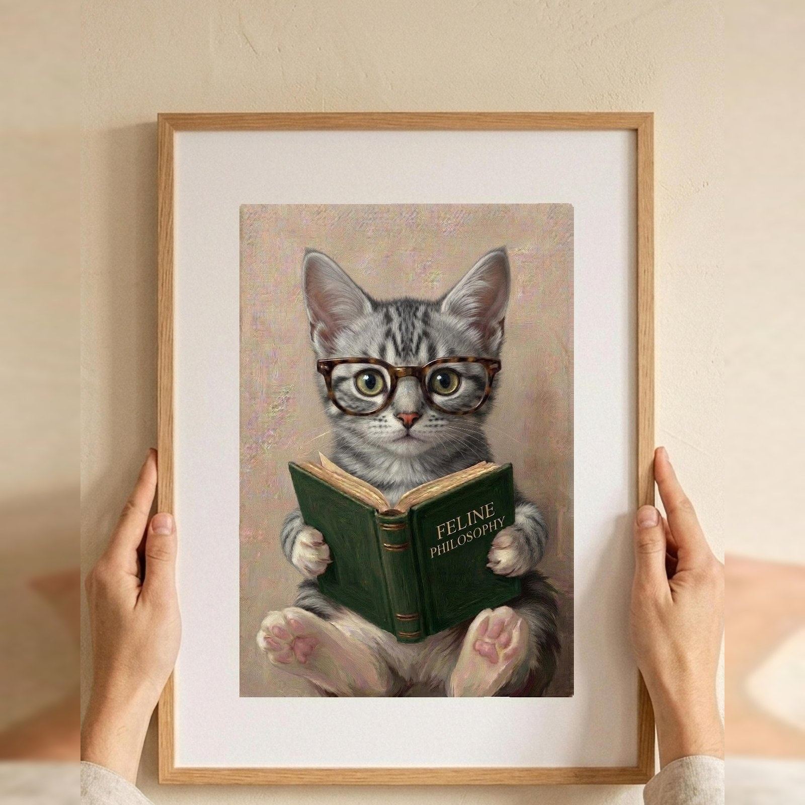 Custom Pet Portrait Digital Download, YOUR PET, PAINTED AS A SCHOLAR