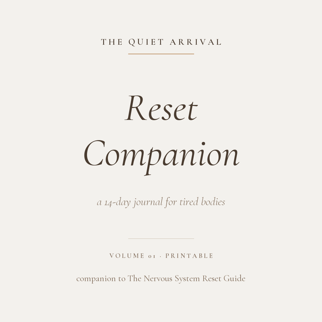 Reset Companion — A 14-Day Journal